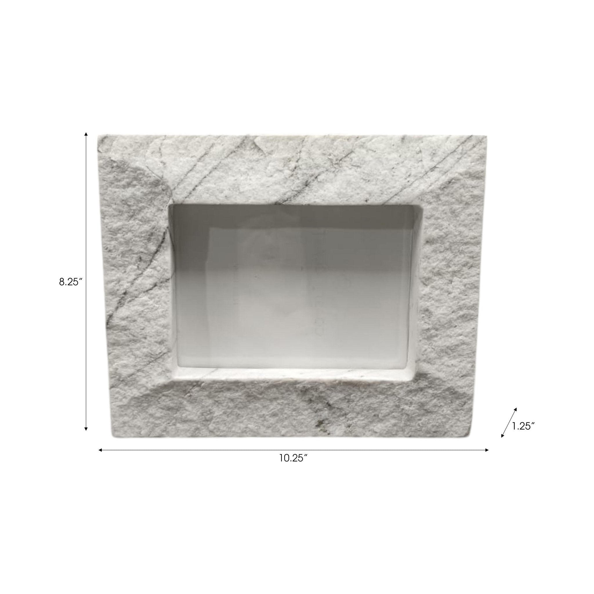 5x7 Gilgal Marble Photo Frame With Gift Box Table Decors| Sagebrook Home