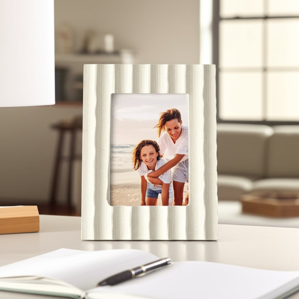 5x7 Goshen Marble Photo Frame With Gift Box Table Decors| Sagebrook Home