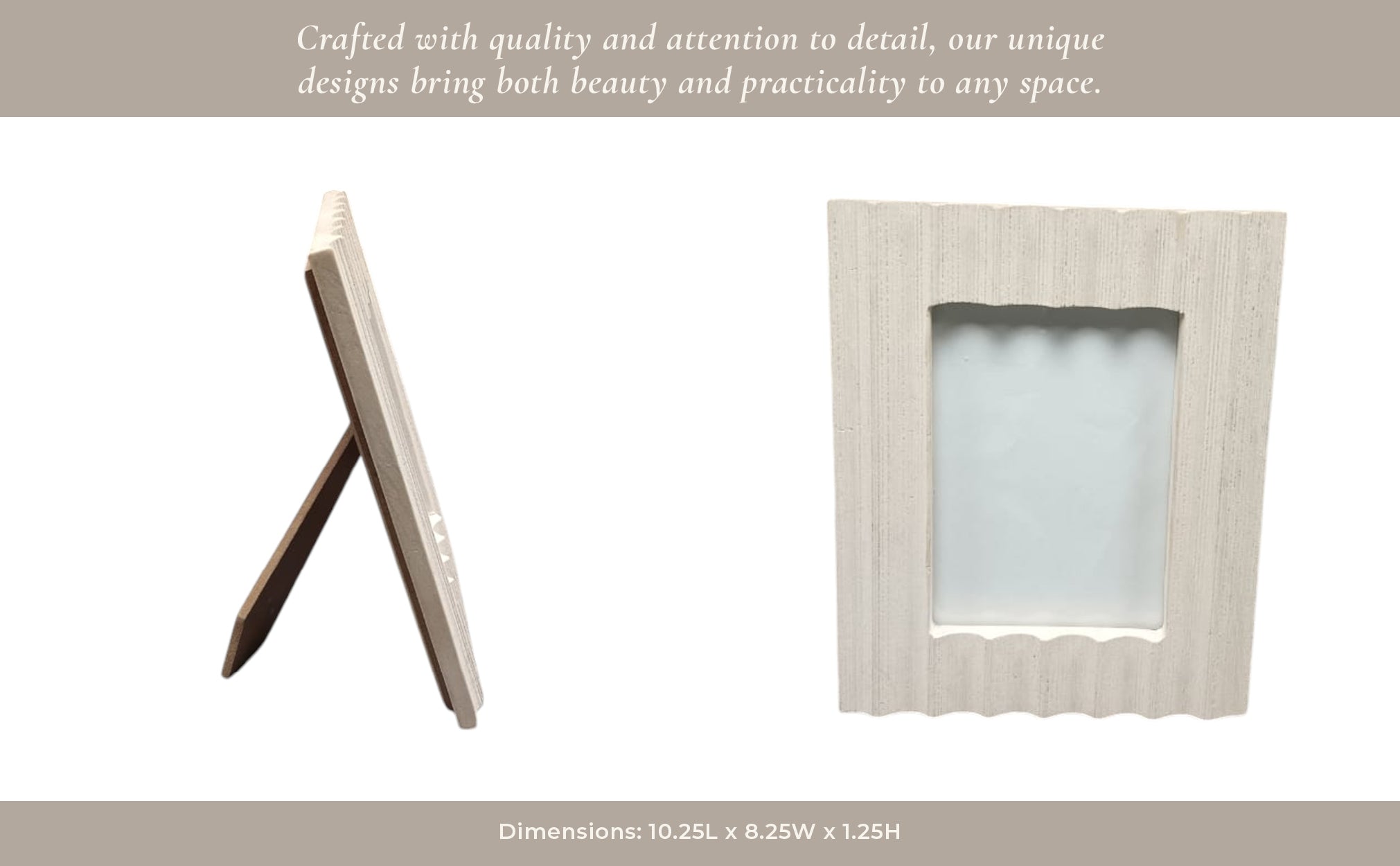 5x7 Goshen Marble Photo Frame With Gift Box Table Decors| Sagebrook Home