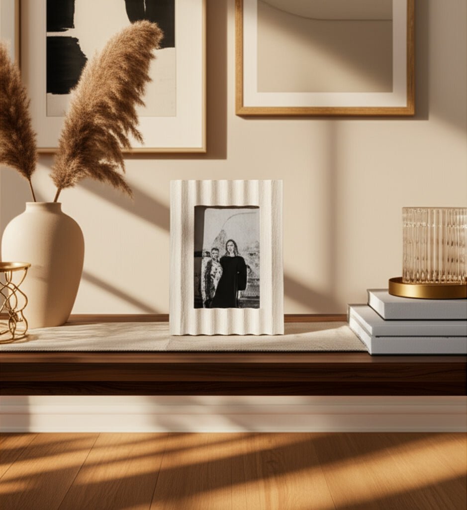 5x7 Goshen Marble Photo Frame With Gift Box Table Decors| Sagebrook Home