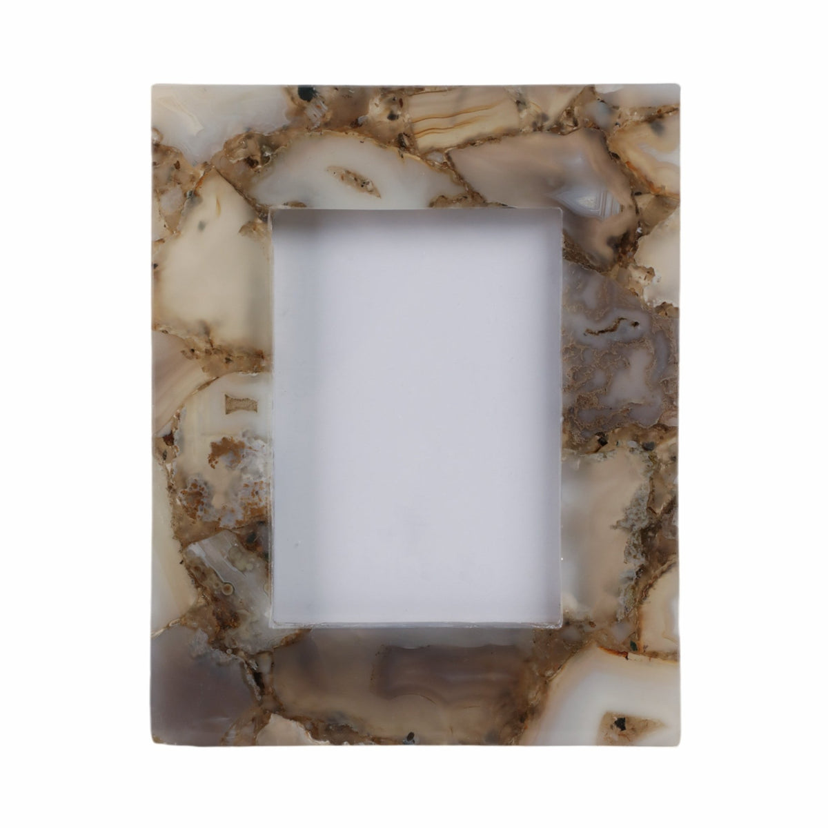 5x7 Mankato Grey Agate Photo Frame Table Decors| Sagebrook Home