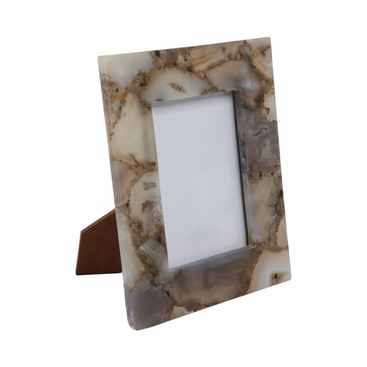 5x7 Mankato Grey Agate Photo Frame Table Decors| Sagebrook Home