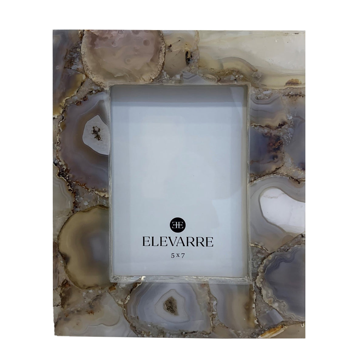 5x7 Mankato Grey Agate Photo Frame Table Decors| Sagebrook Home
