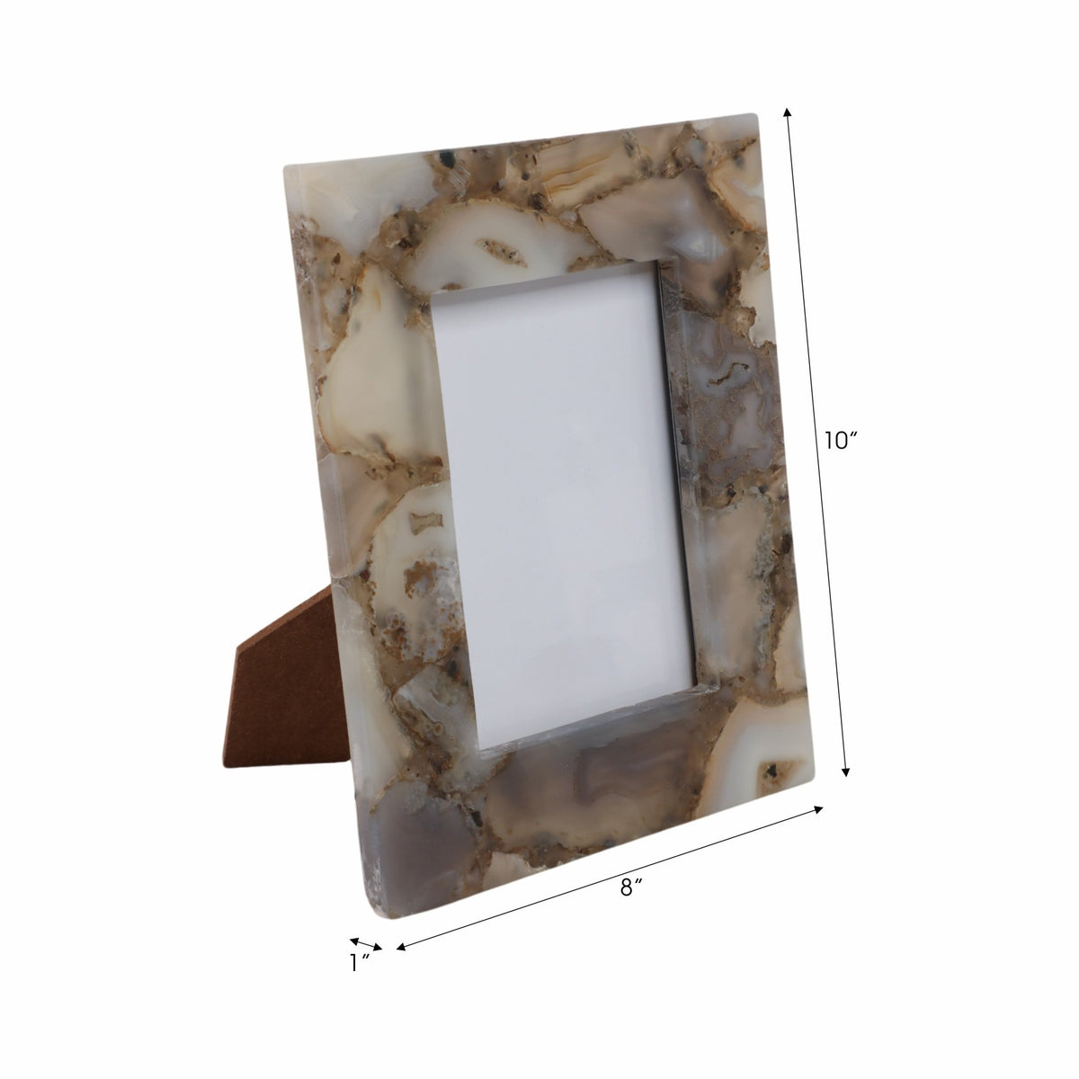 5x7 Mankato Grey Agate Photo Frame Table Decors| Sagebrook Home