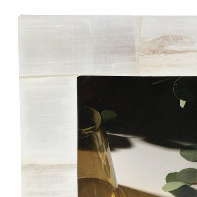 5x7 Selenite Photo Frame, White - Al Rugaib Furniture
