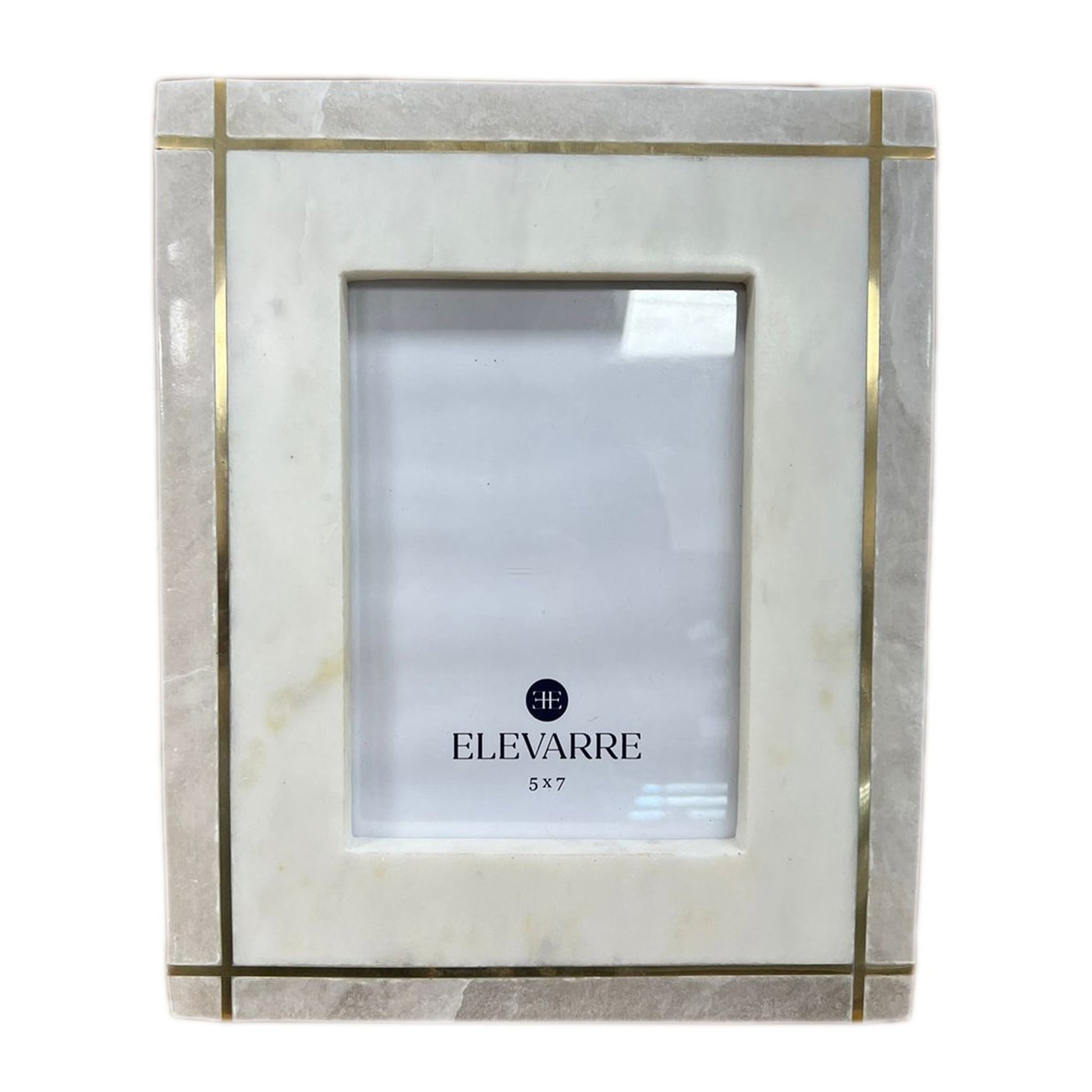 5x7 Vero Alabaster And Marble Photo Frame Table Decors| Sagebrook Home