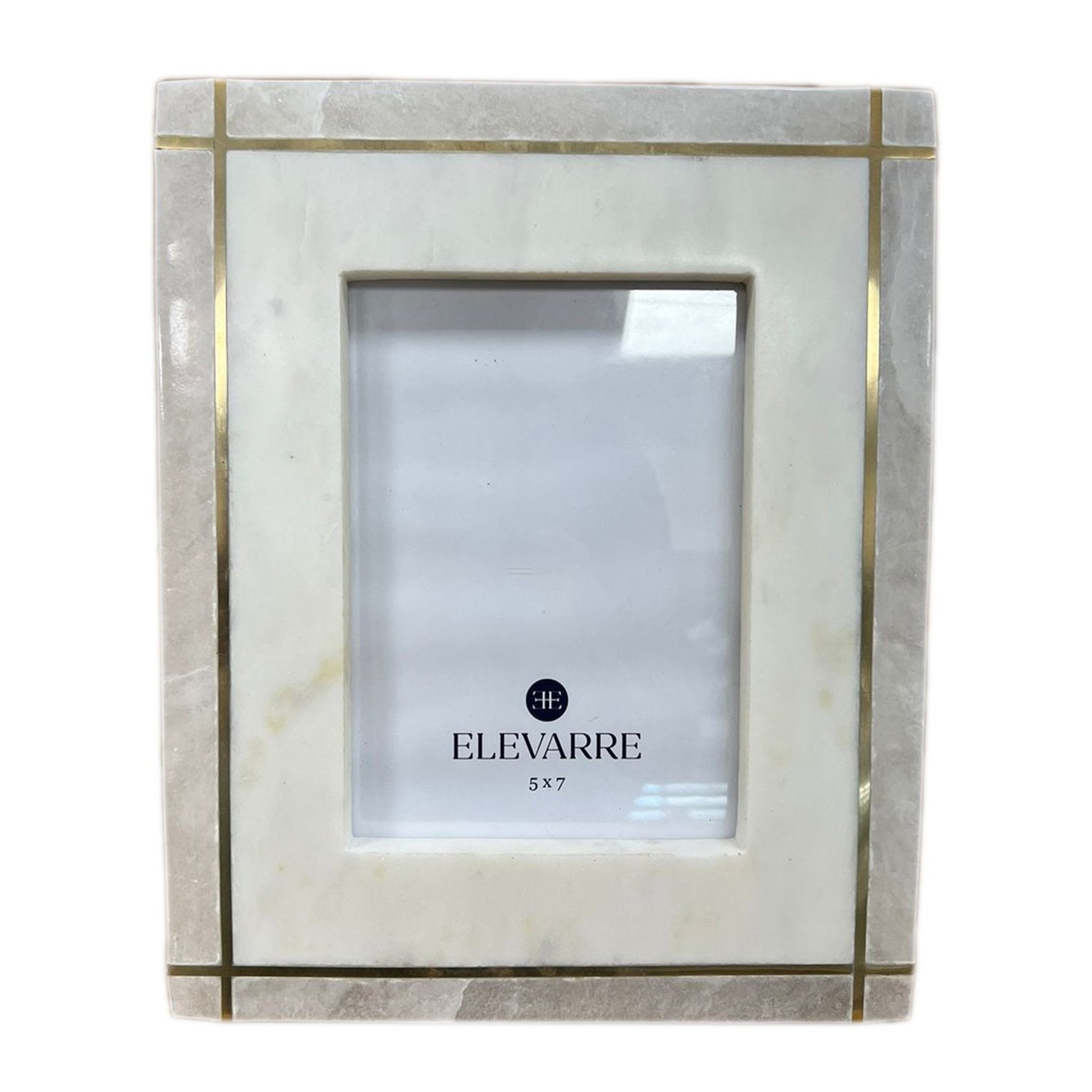 5x7 Vero Alabaster And Marble Photo Frame Table Decors| Sagebrook Home