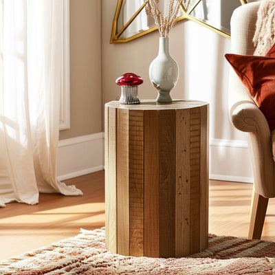 6" 12 Oz Cinnamon Mushroom Candle, Red - Al Rugaib Furniture