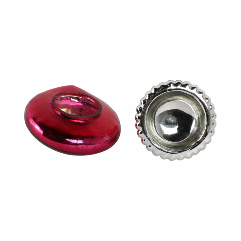 6" 12 Oz Fig & Apricot Mushroom Candle, Pink - Al Rugaib Furniture