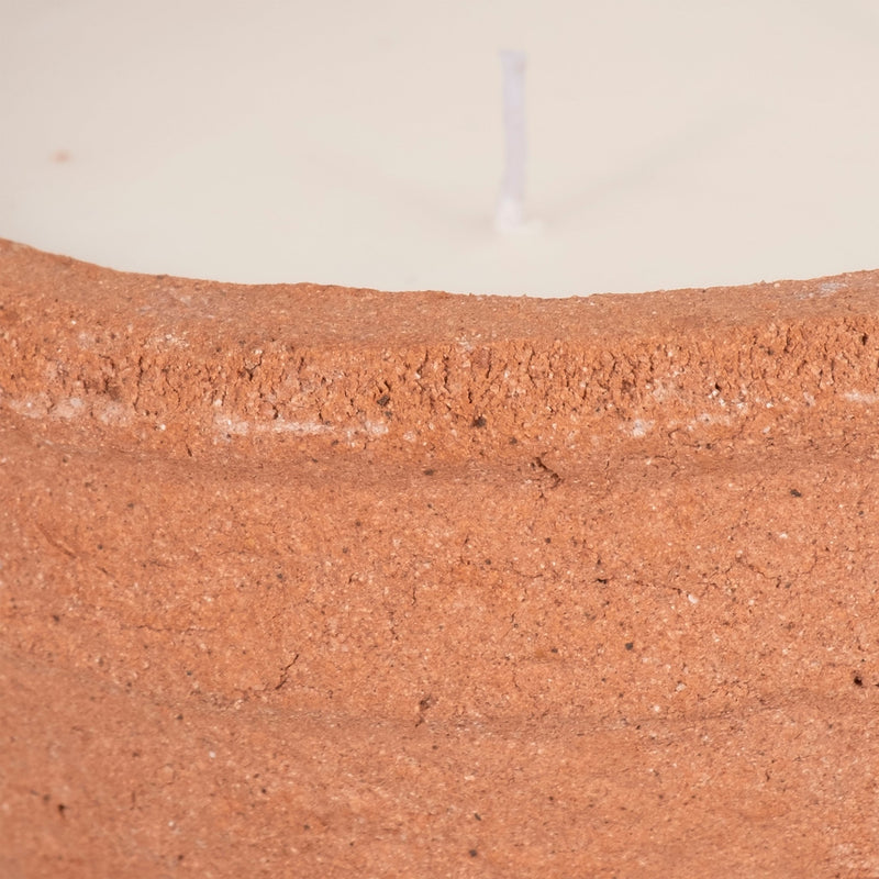 6" 14 Oz Santal & Spruce Bowl Candle, Terracotta - Al Rugaib Furniture