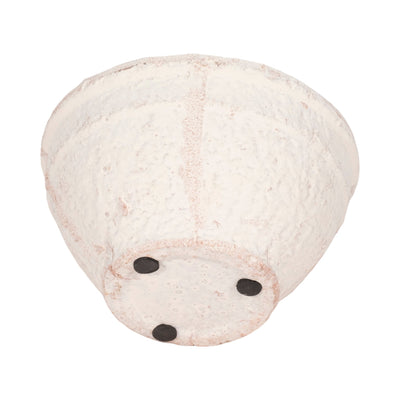 6" 14 Oz Sea Salt & Lemon Bowl Candle, White - Al Rugaib Furniture