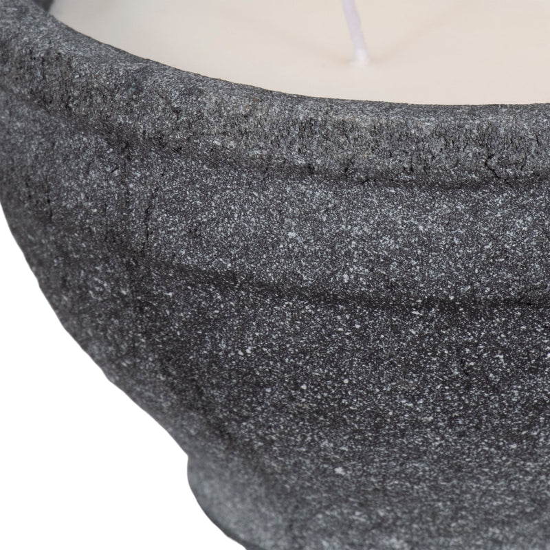 6" 14 Oz Wood Sage & Sea Salt Bowl Candle, Black - Al Rugaib Furniture