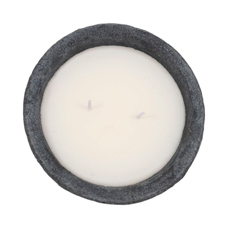 6" 14 Oz Wood Sage & Sea Salt Bowl Candle, Black - Al Rugaib Furniture