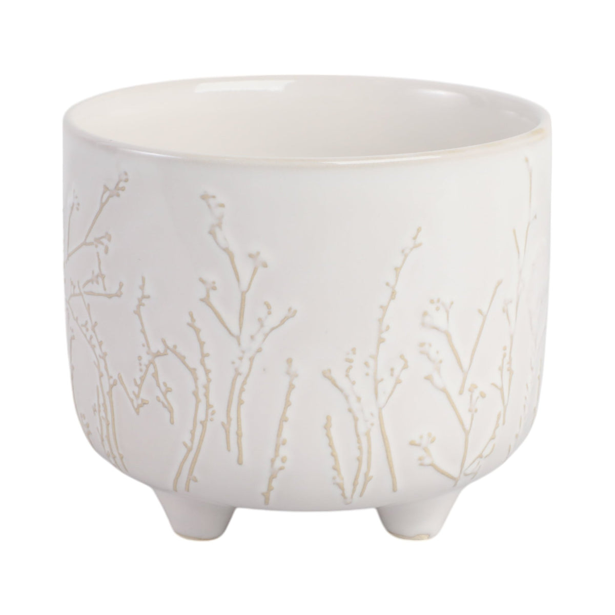 6" BLOOMING BRANCHES PLANTER, IVORY Planter| Sagebrook Home
