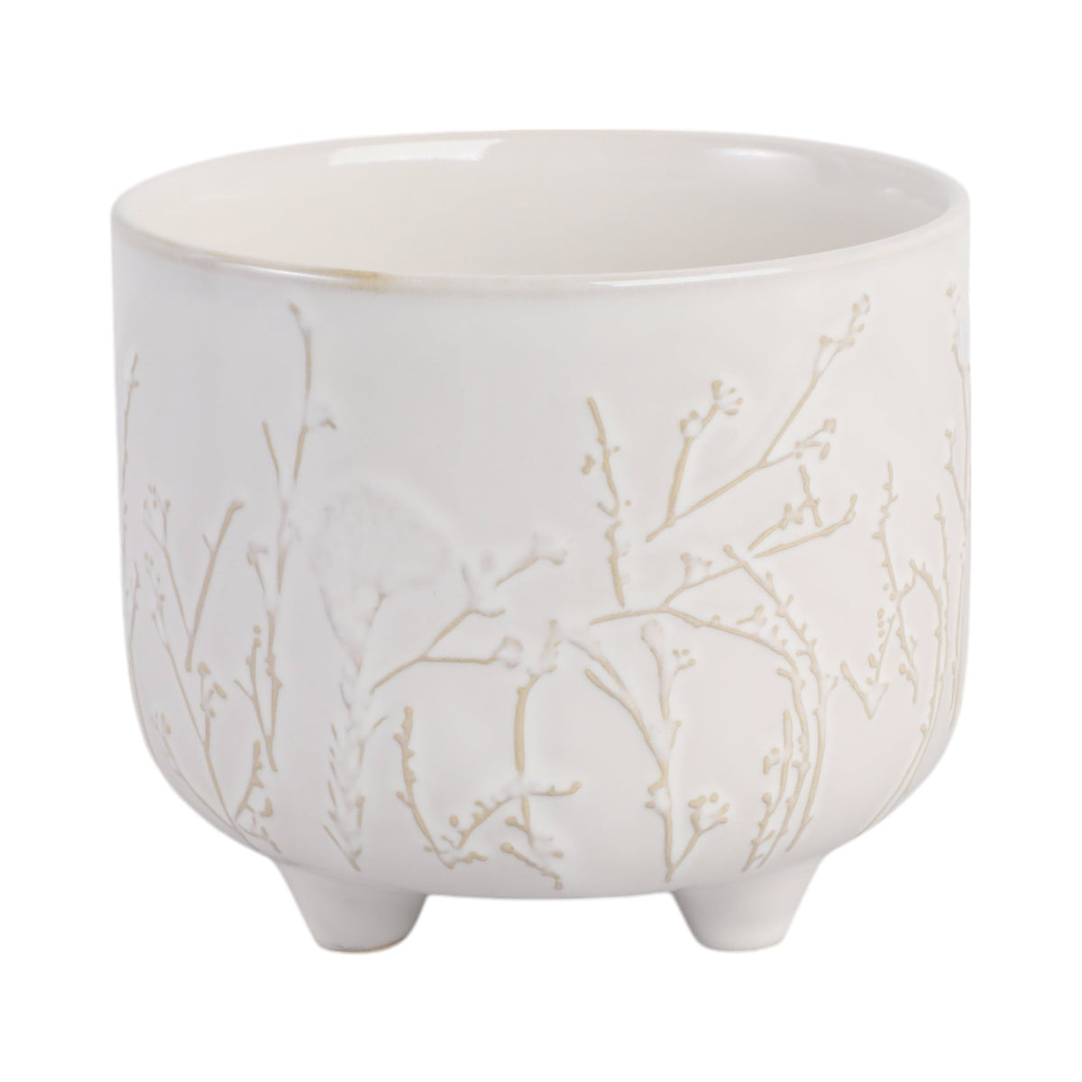 6" BLOOMING BRANCHES PLANTER, IVORY Planter| Sagebrook Home