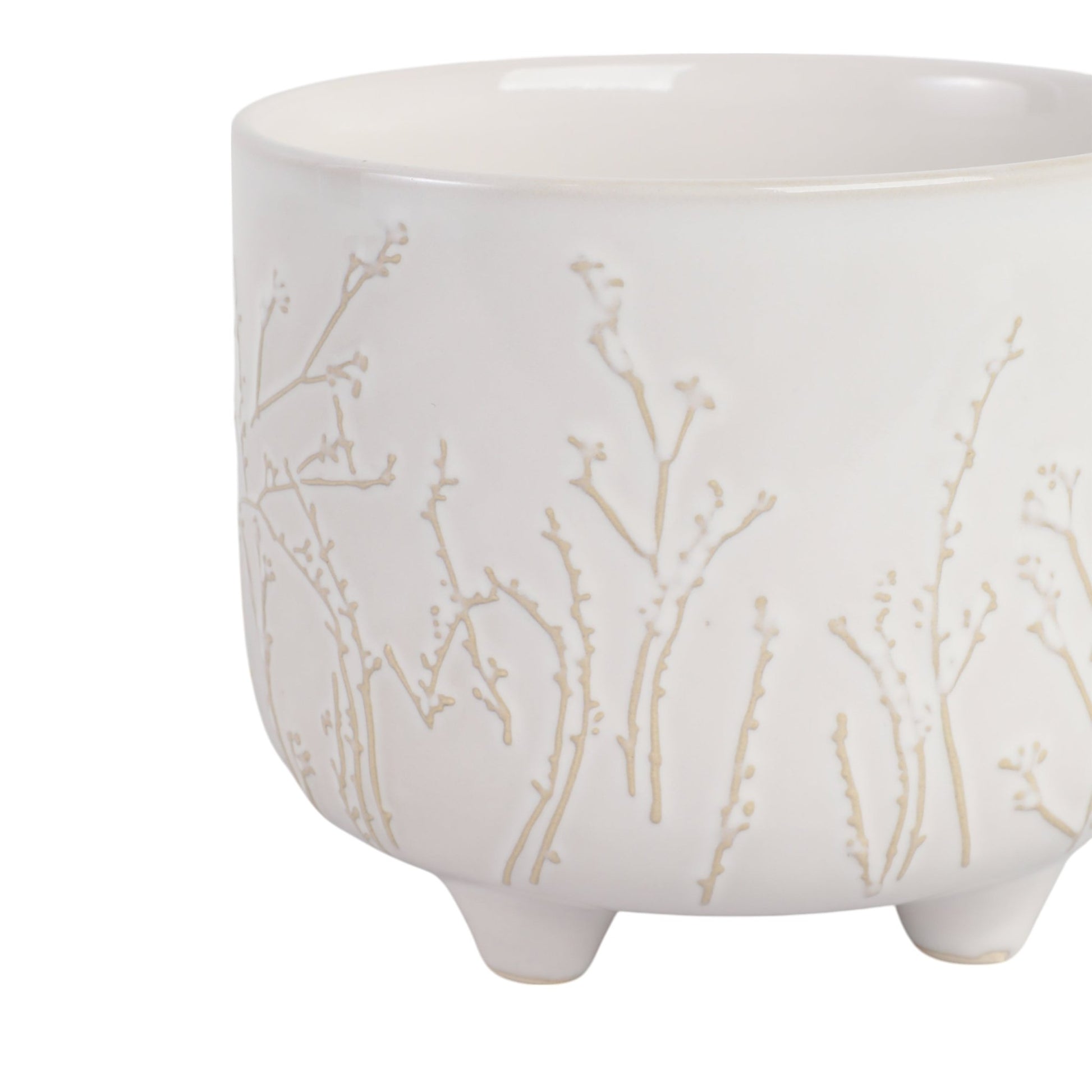 6" BLOOMING BRANCHES PLANTER, IVORY Planter| Sagebrook Home