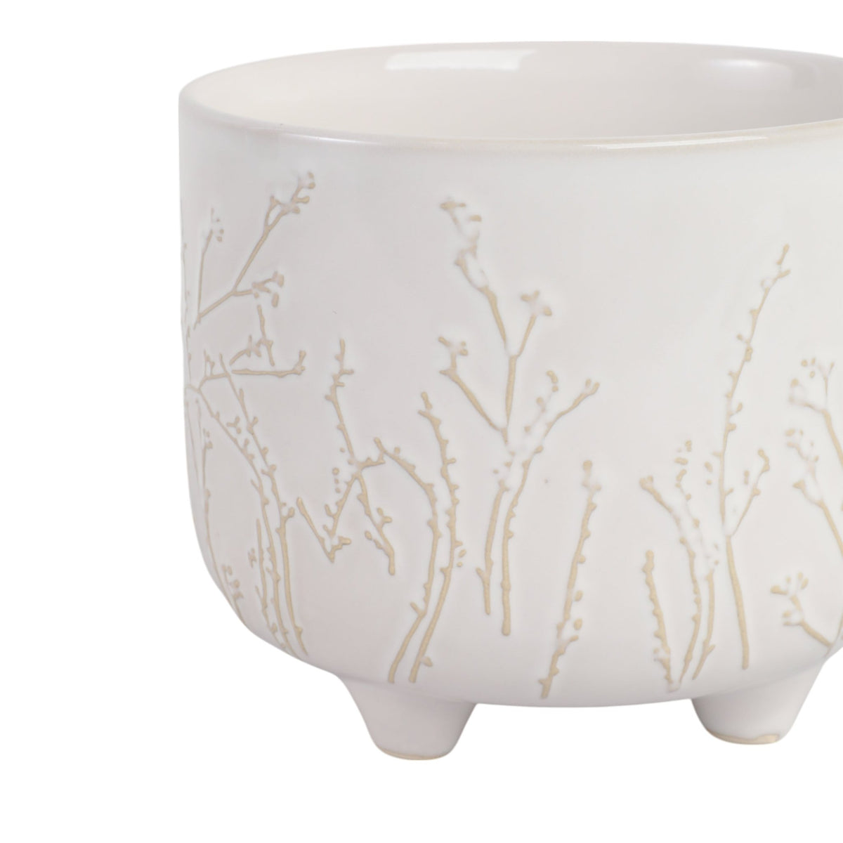 6" BLOOMING BRANCHES PLANTER, IVORY Planter| Sagebrook Home