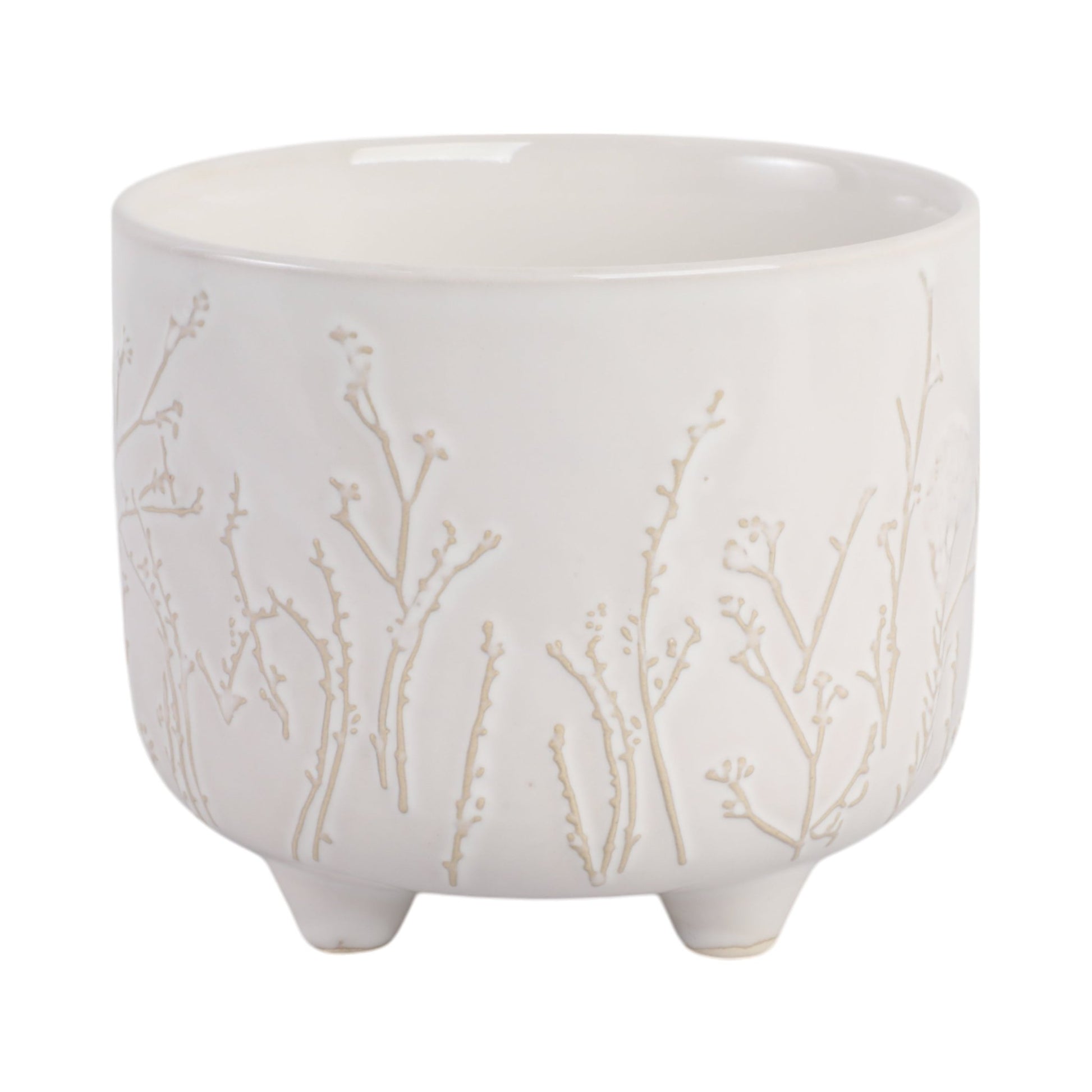 6" BLOOMING BRANCHES PLANTER, IVORY Planter| Sagebrook Home
