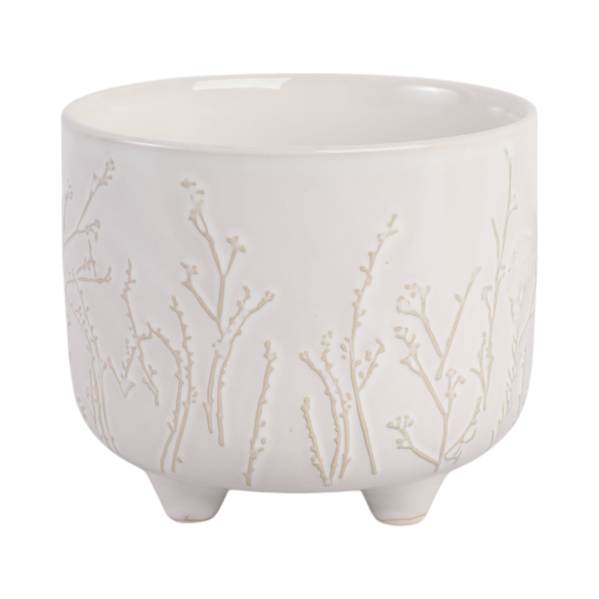 6" BLOOMING BRANCHES PLANTER, IVORY Planter| Sagebrook Home