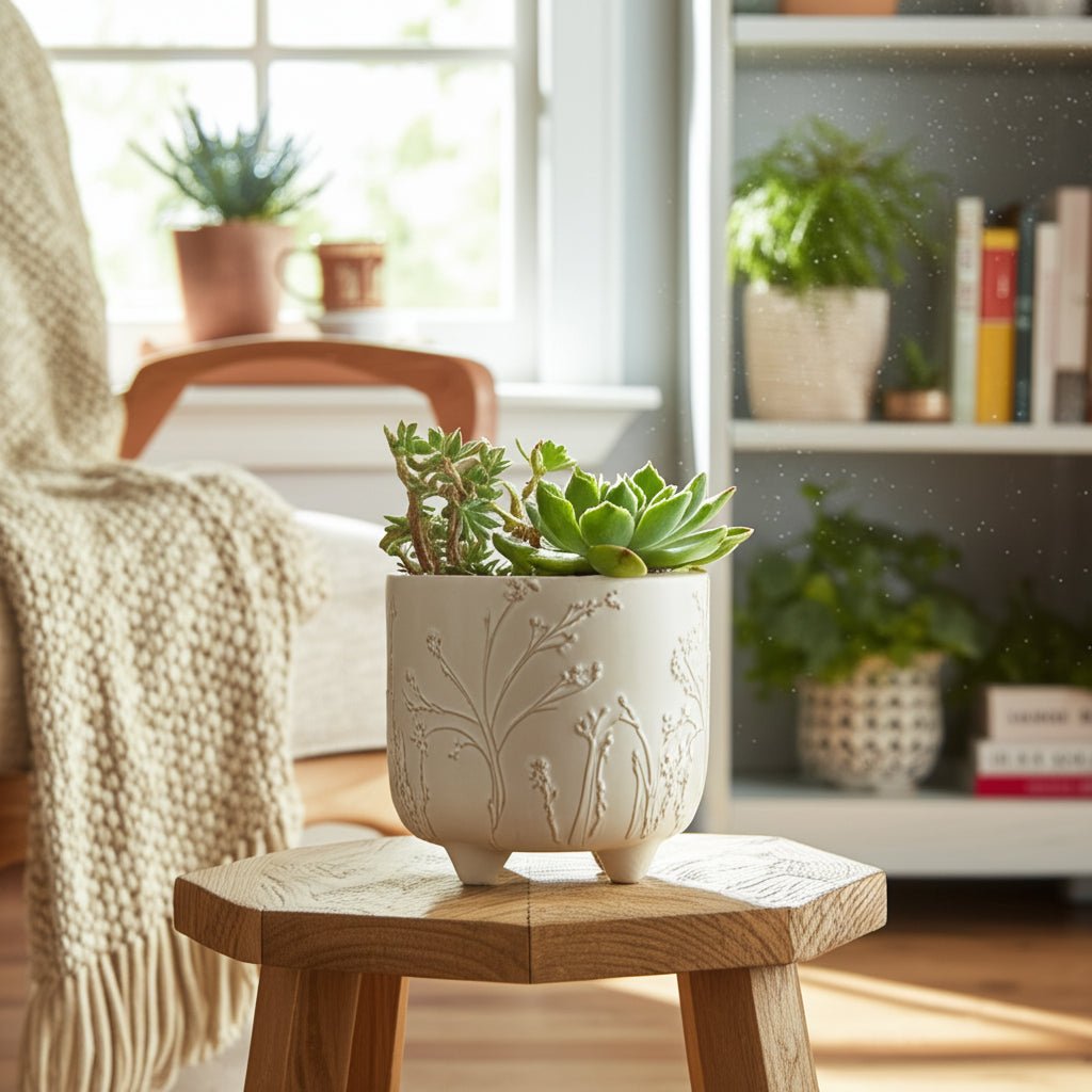 6" BLOOMING BRANCHES PLANTER, IVORY Planter| Sagebrook Home