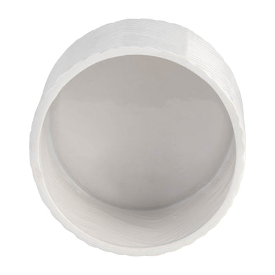 6" CERAMIC CHEVRON PLANTER W/ WOOD STAND, WHITE - Al Rugaib Furniture