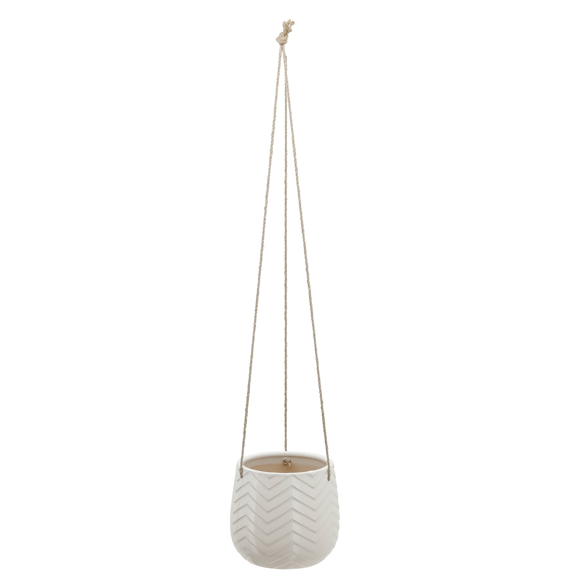 6" Chevron Hanging Planter Outdoor Planters| Sagebrook Home