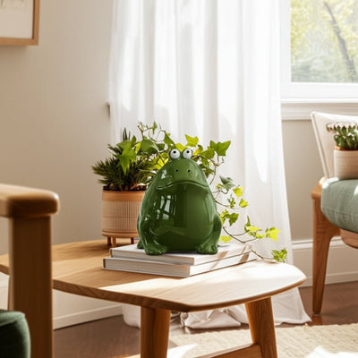 6" Dark Green Frog, Candle - Al Rugaib Furniture