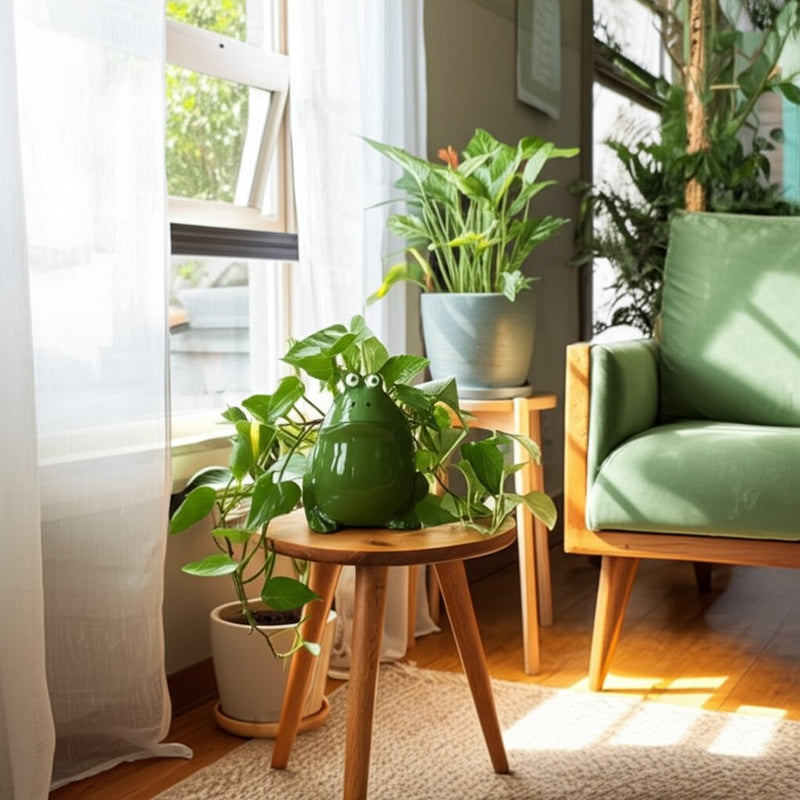 6" Dark Green Frog, Candle - Al Rugaib Furniture