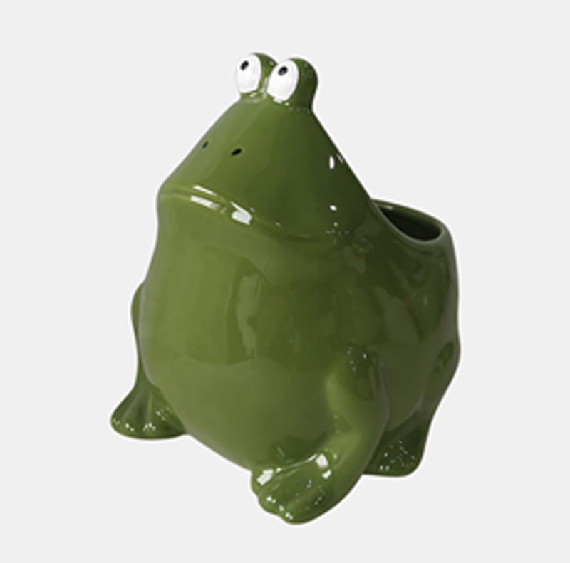 6" Dark Green Frog, Candle - Al Rugaib Furniture