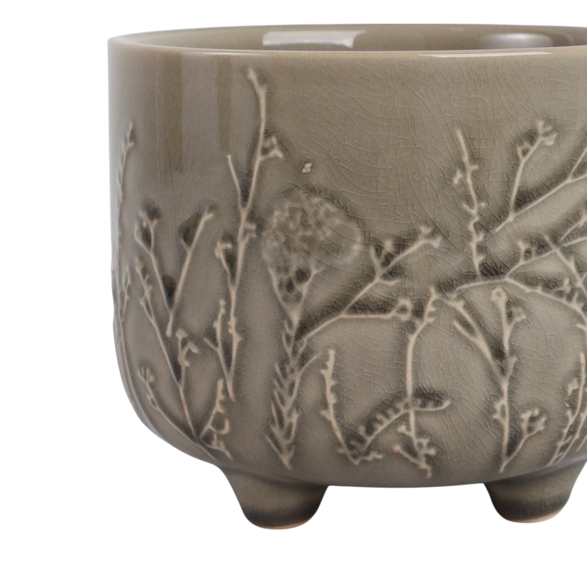 6" FLOWER BRANCHES PLANTER, CREAM Planter| Sagebrook Home