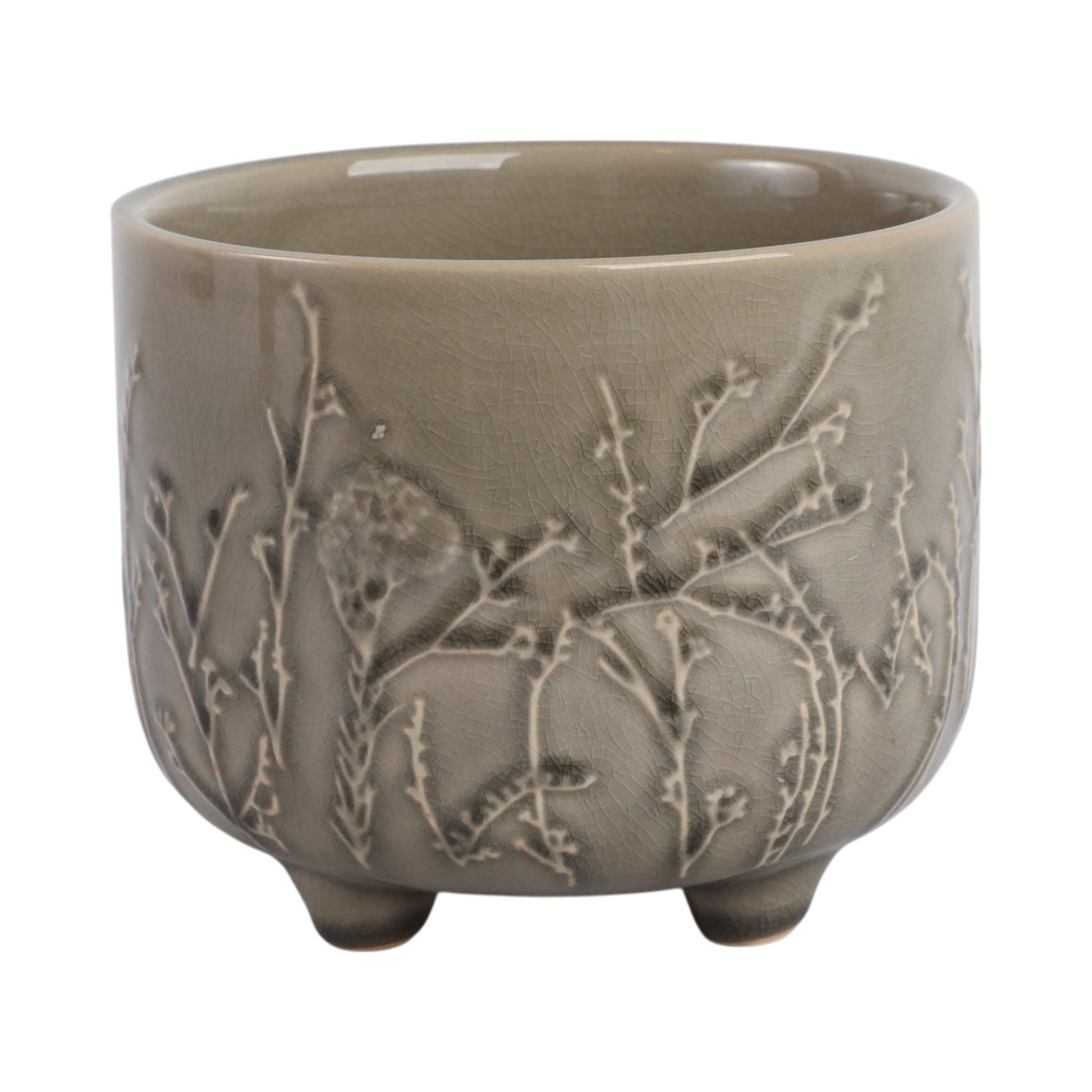 6" FLOWER BRANCHES PLANTER, CREAM Planter| Sagebrook Home