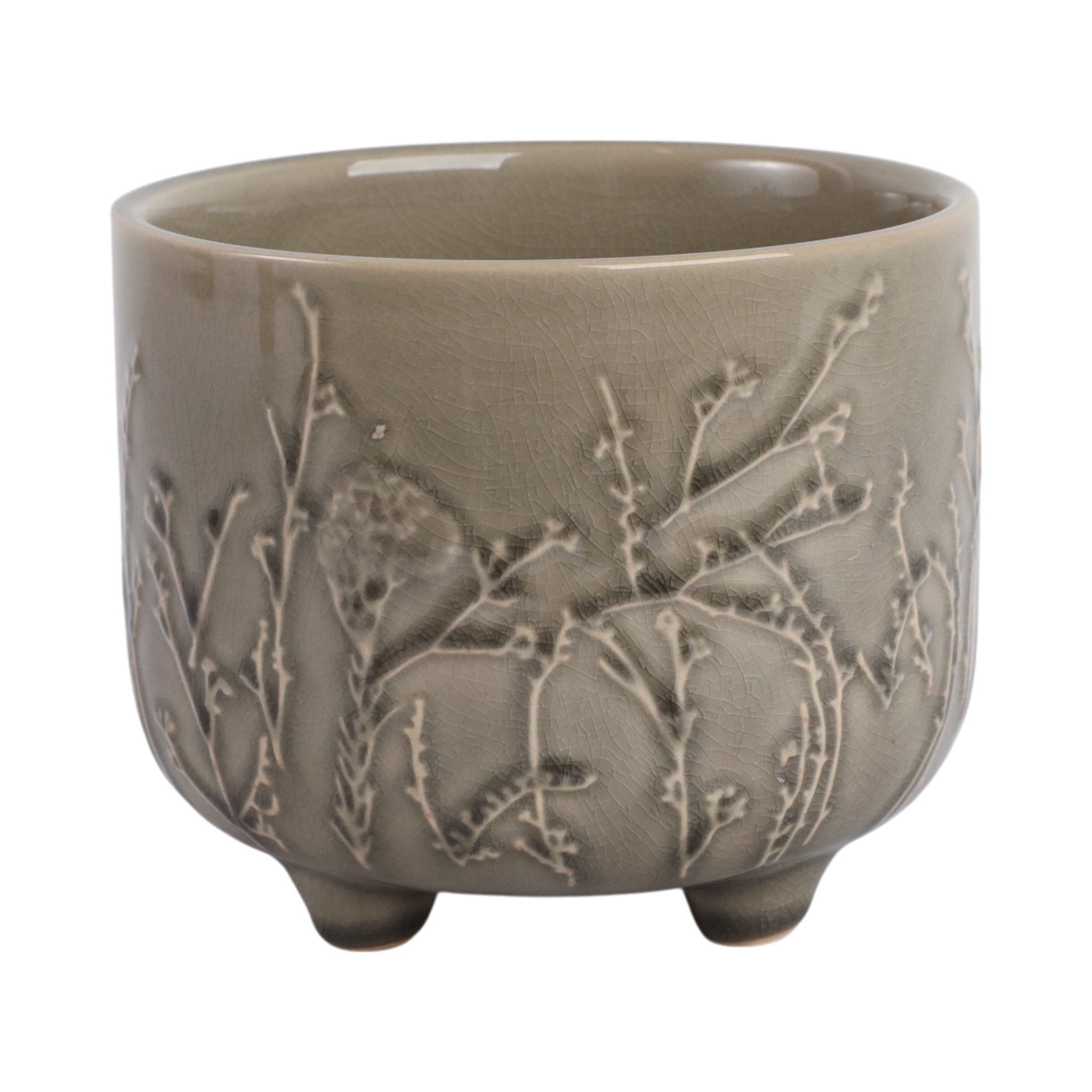 6" FLOWER BRANCHES PLANTER, CREAM Planter| Sagebrook Home
