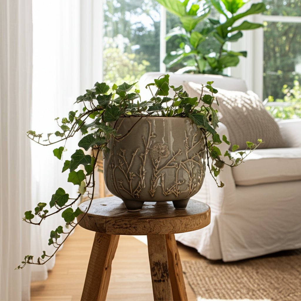 6" FLOWER BRANCHES PLANTER, CREAM Planter| Sagebrook Home