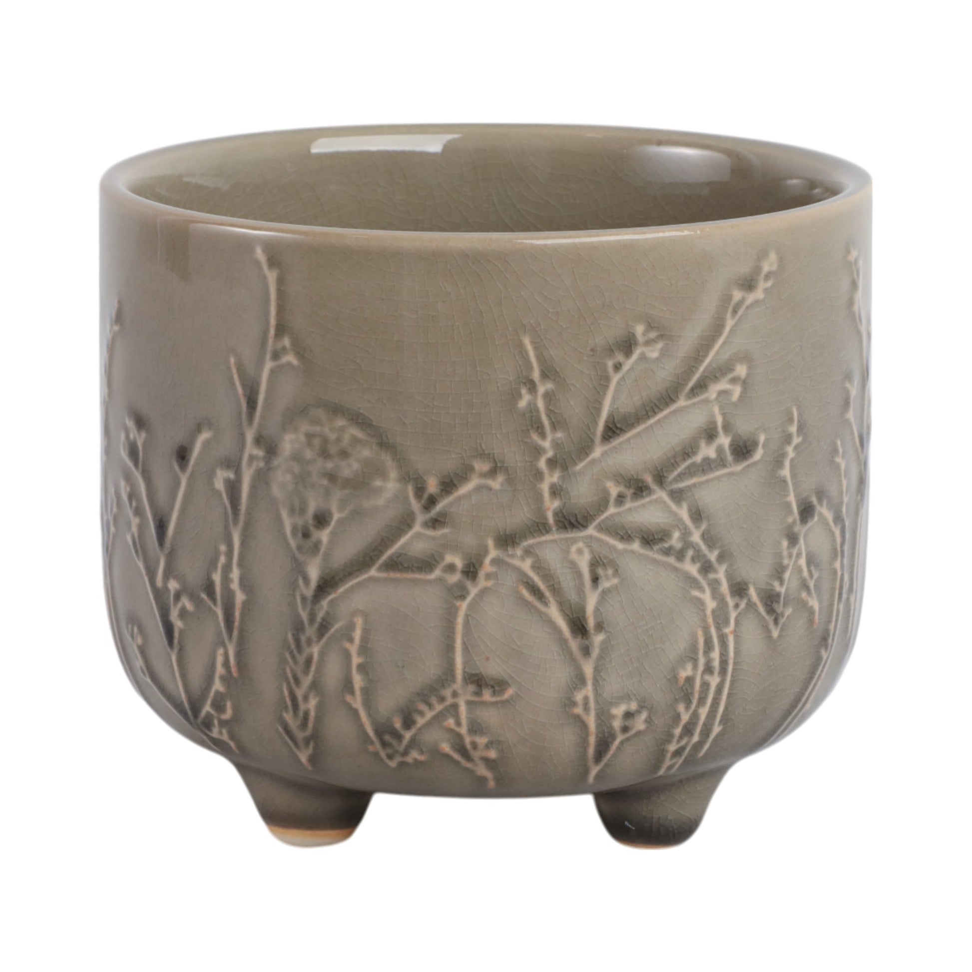 6" FLOWER BRANCHES PLANTER, CREAM Planter| Sagebrook Home