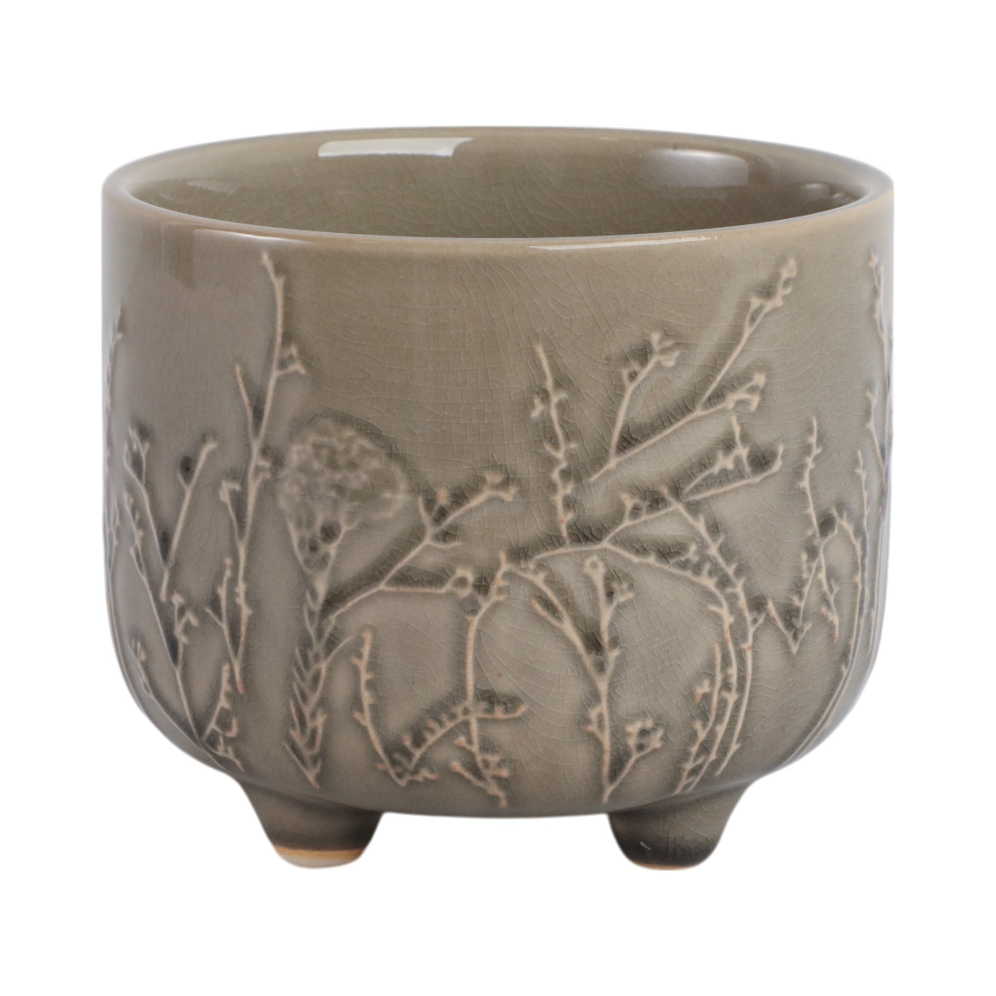 6" FLOWER BRANCHES PLANTER, CREAM Planter| Sagebrook Home