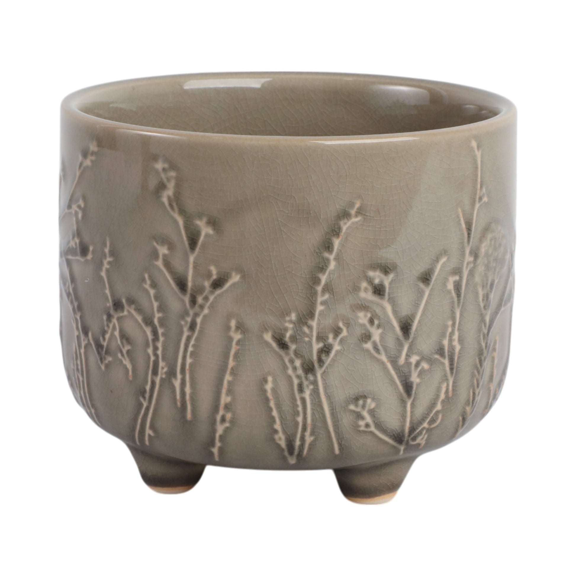 6" FLOWER BRANCHES PLANTER, CREAM Planter| Sagebrook Home