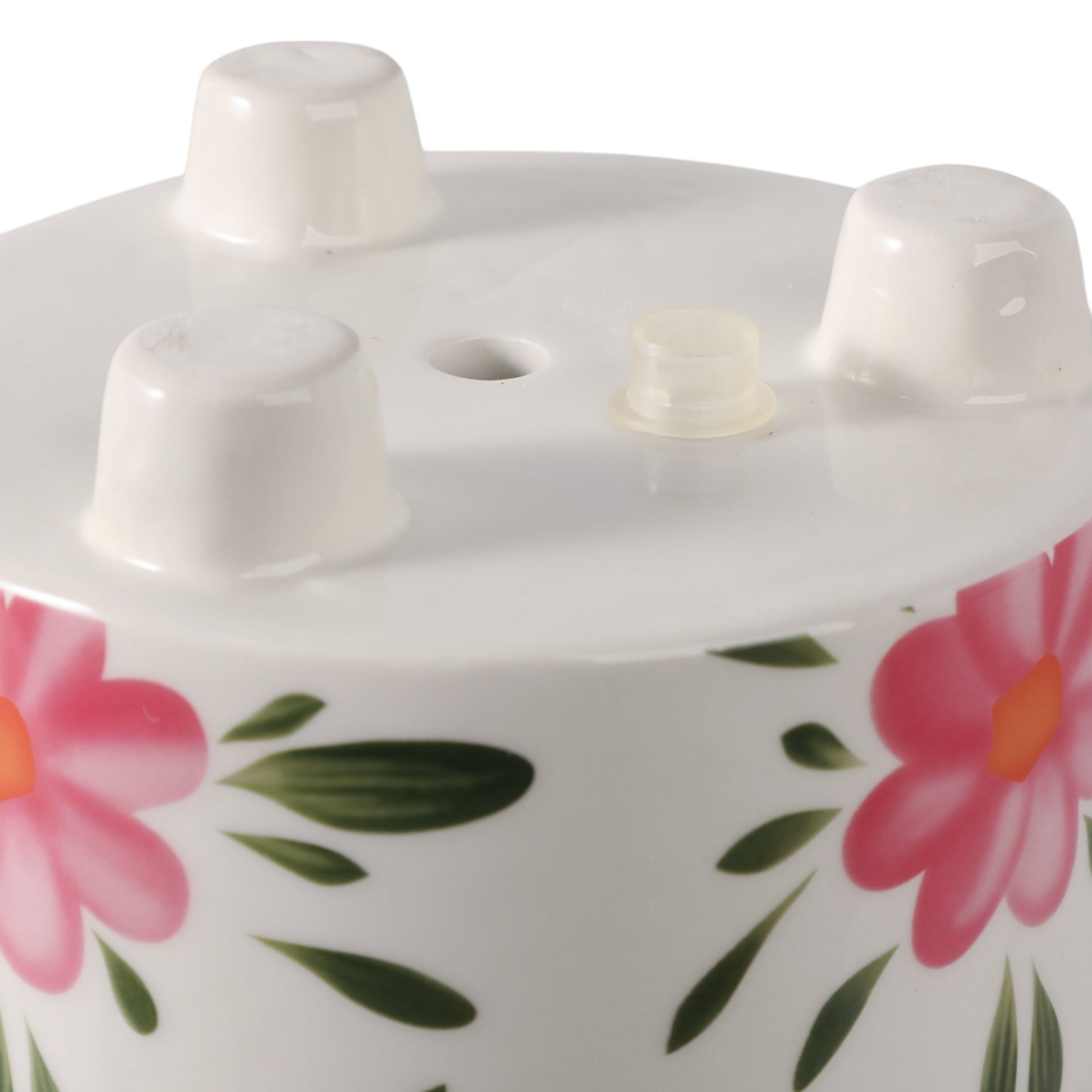 6" Footed Hand Painted Pink Flower Planter, Multi Planter| Sagebrook Home