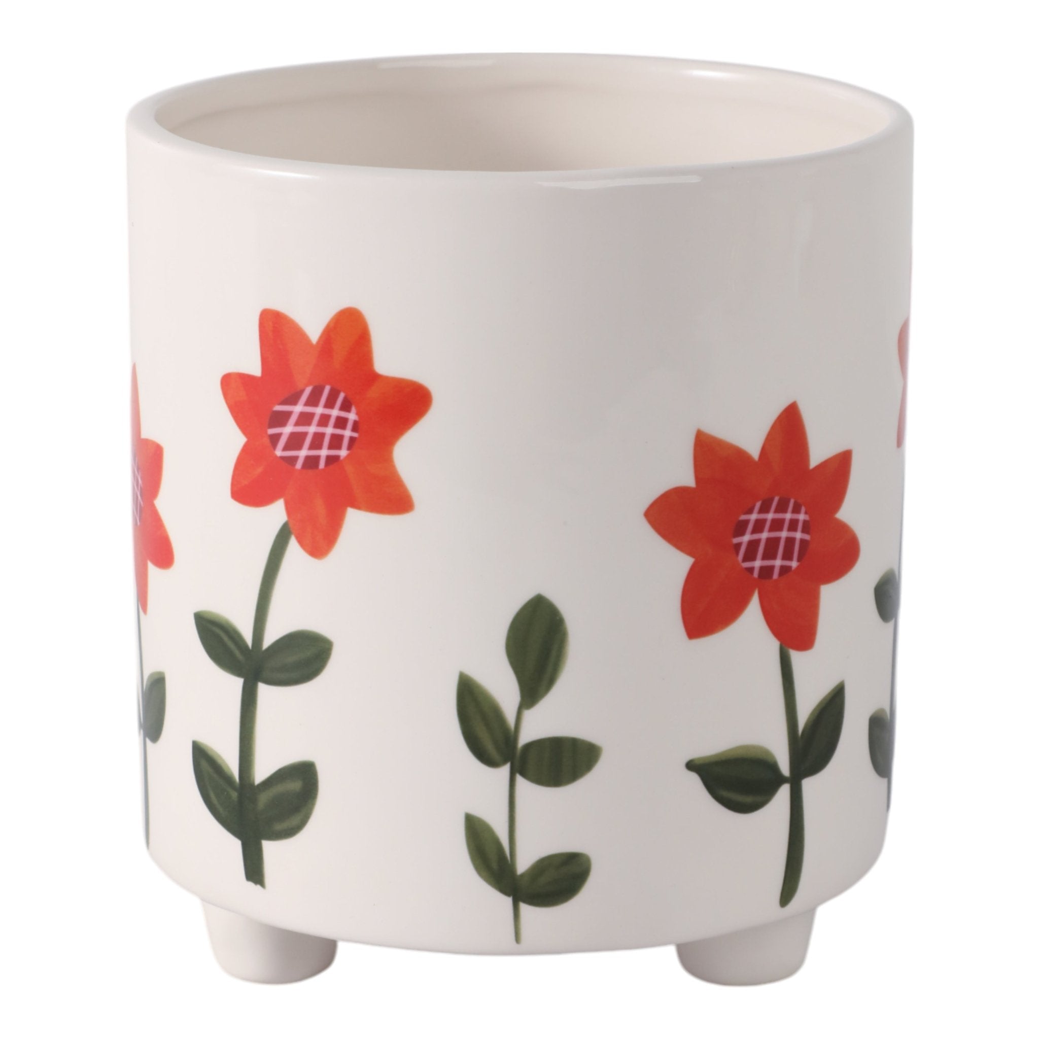 6" Footed Hand Painted Planter, Multi Planter| Sagebrook Home