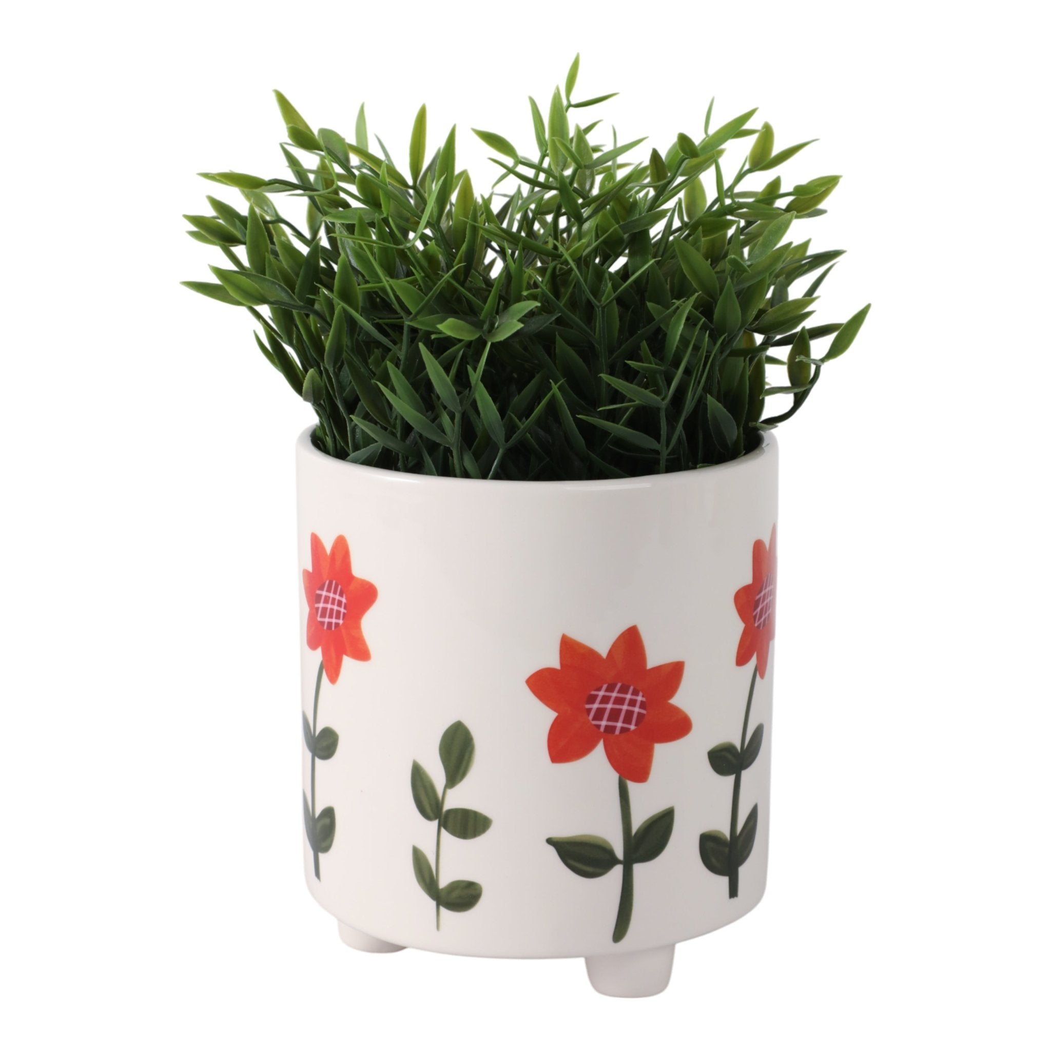 6" Footed Hand Painted Planter, Multi Planter| Sagebrook Home