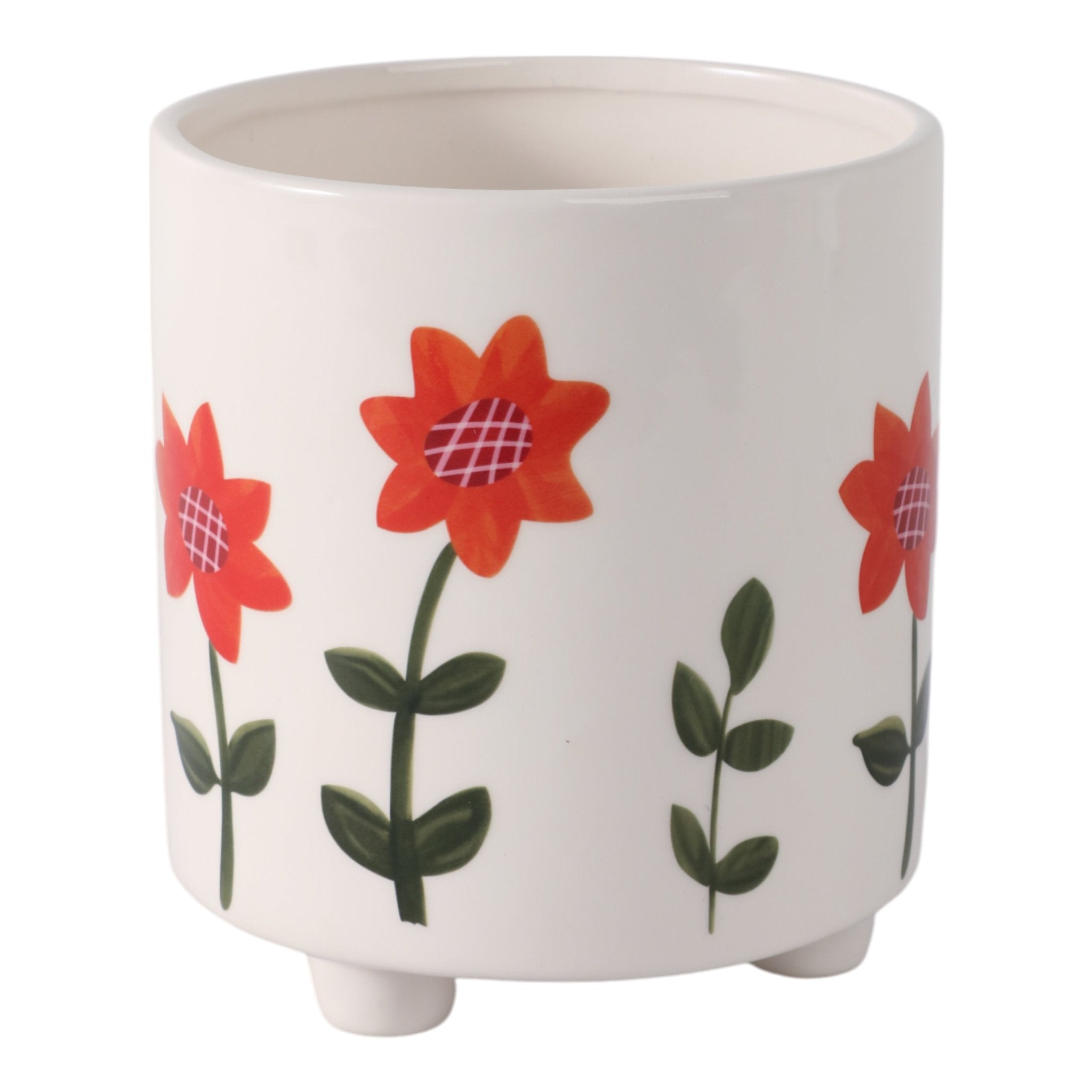 6" Footed Hand Painted Planter, Multi Planter| Sagebrook Home