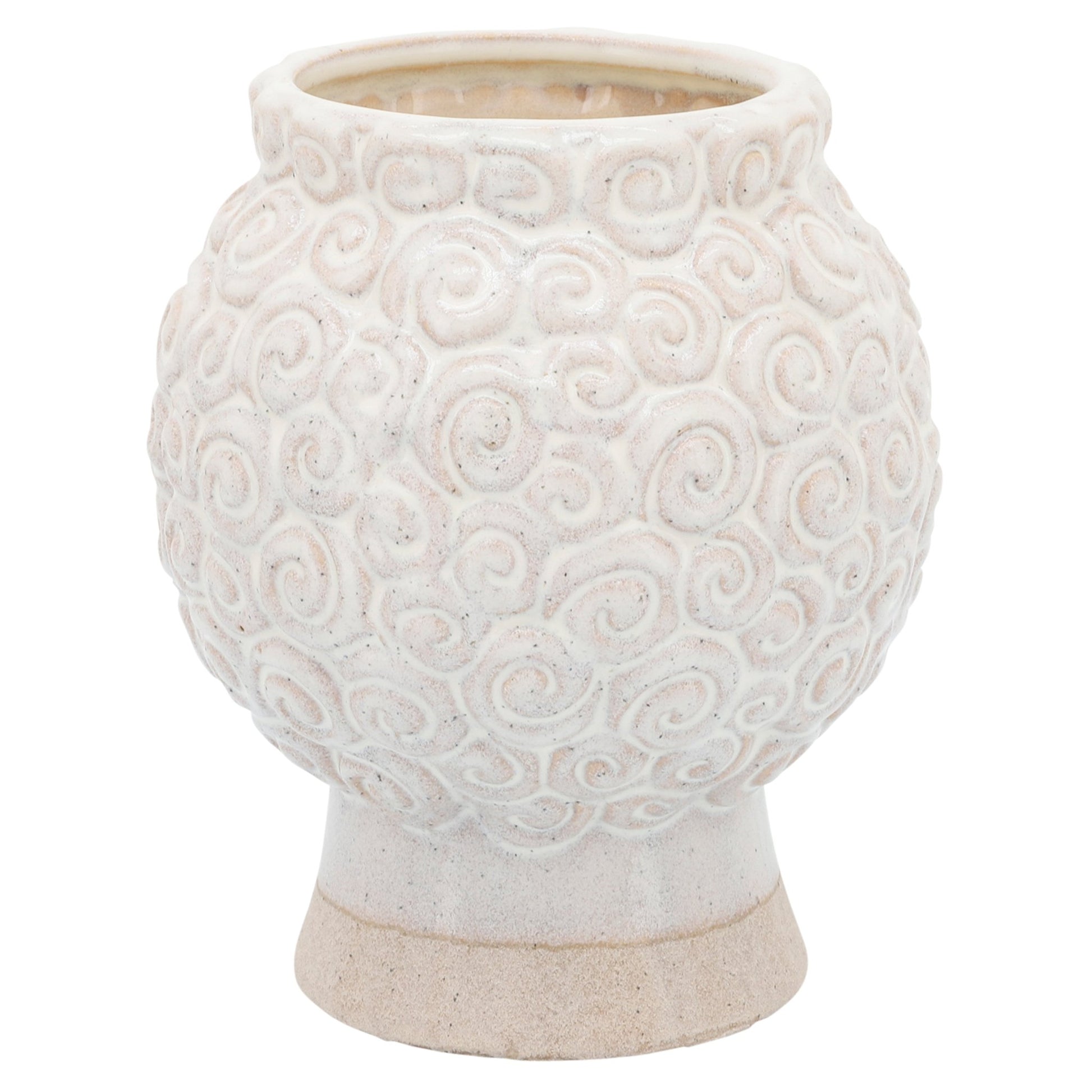 6" GRANDMA FACE PLANTER, IVORY Outdoor Planters| Sagebrook Home