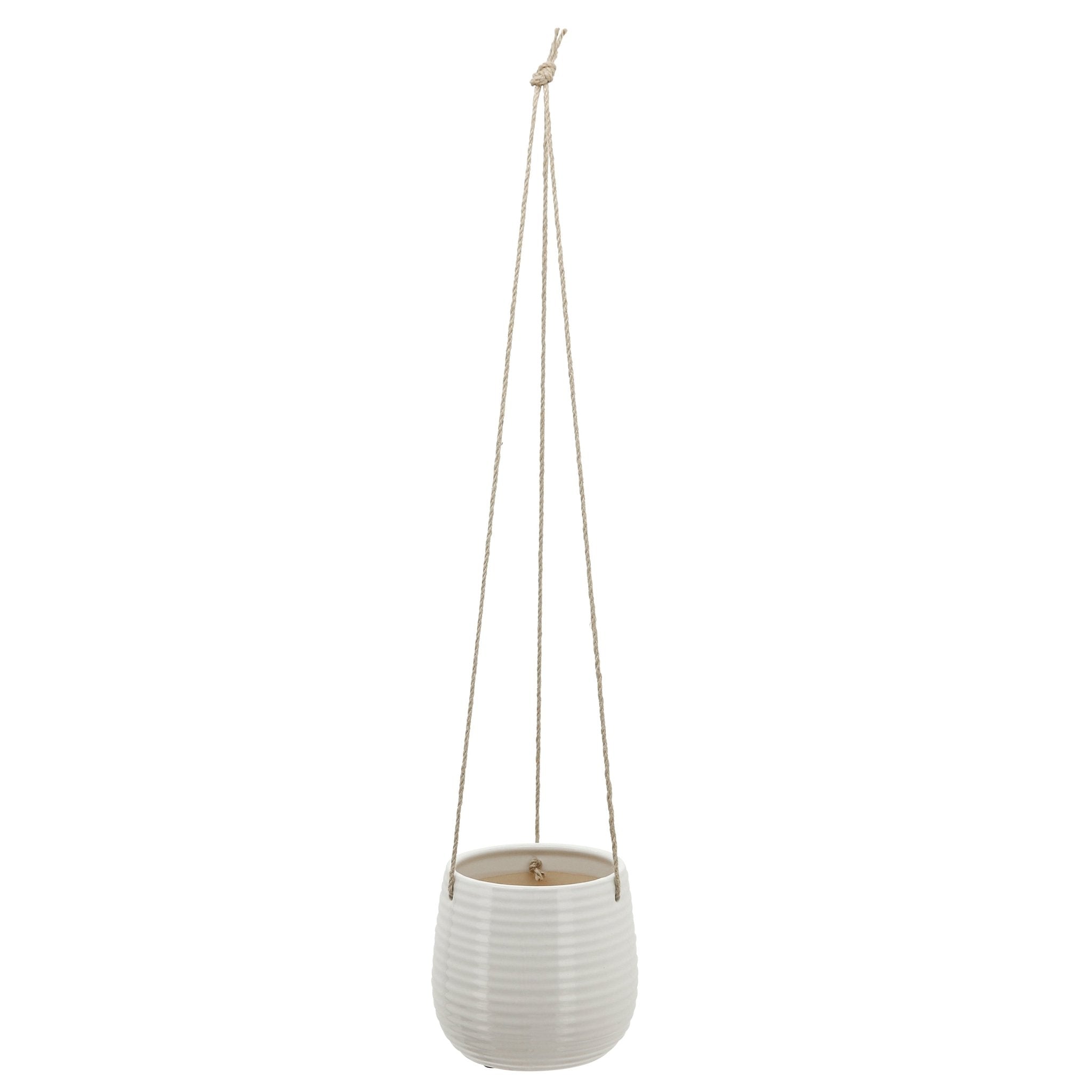 6" Hanging Planter,White Outdoor Planters| Sagebrook Home