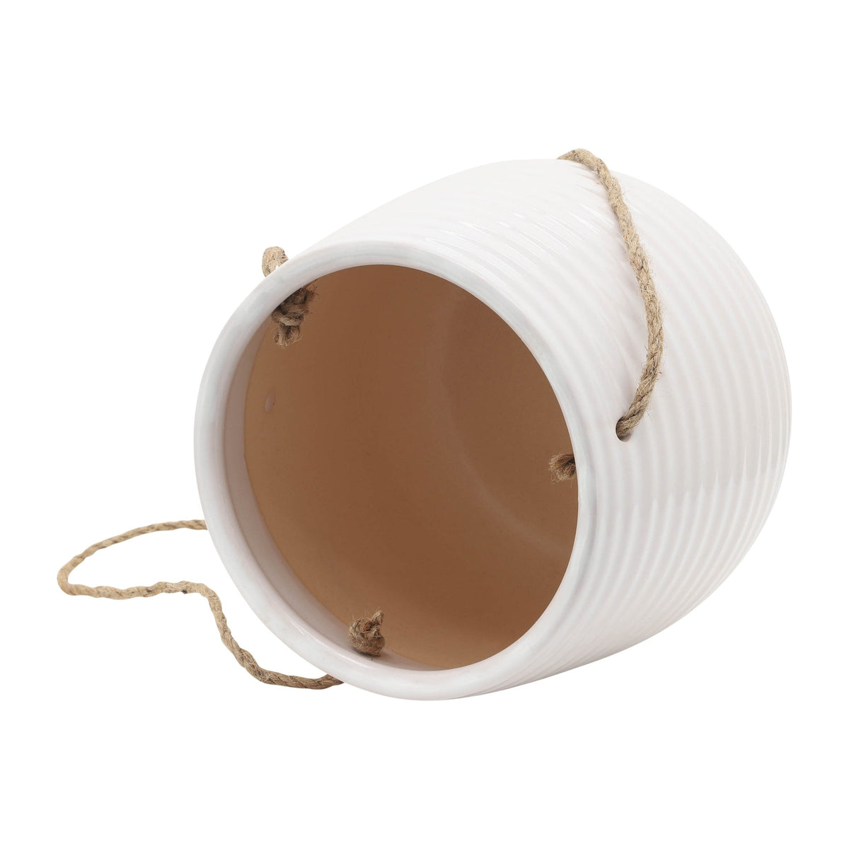 6" Hanging Planter,White Outdoor Planters| Sagebrook Home