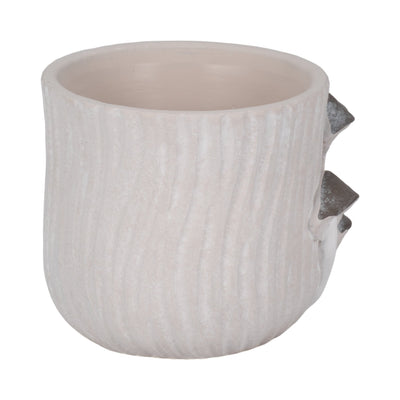 6" Mushroom Applique Planter, Grey - Al Rugaib Furniture