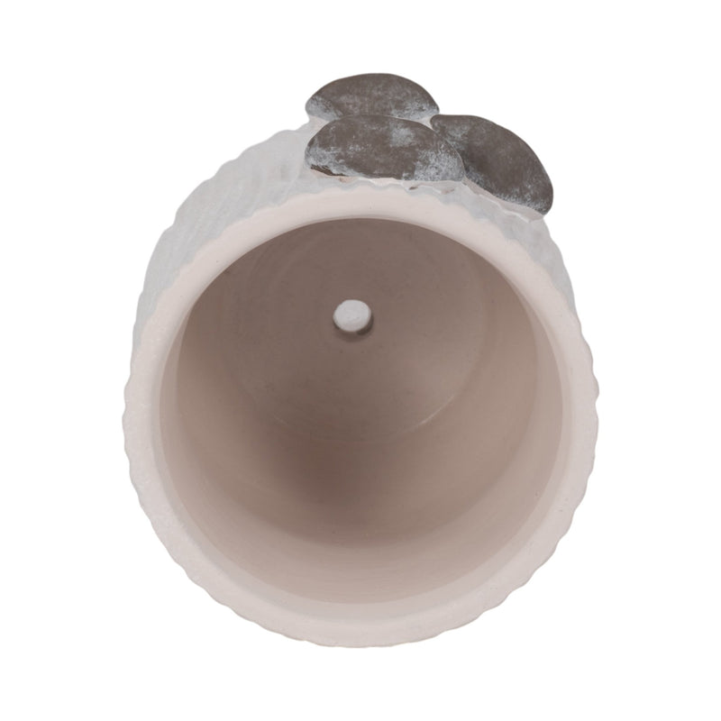 6" Mushroom Applique Planter, Grey - Al Rugaib Furniture