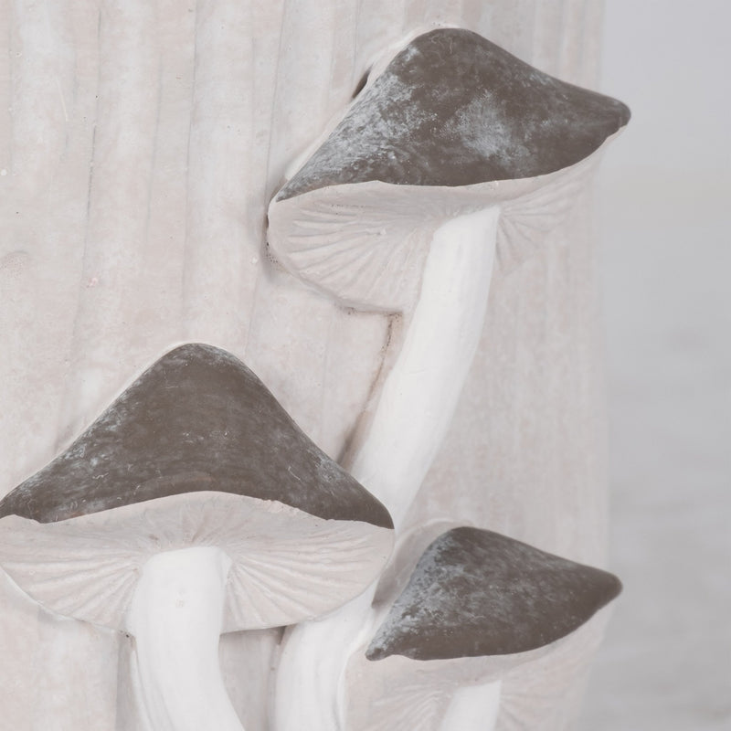 6" Mushroom Applique Planter, Grey - Al Rugaib Furniture