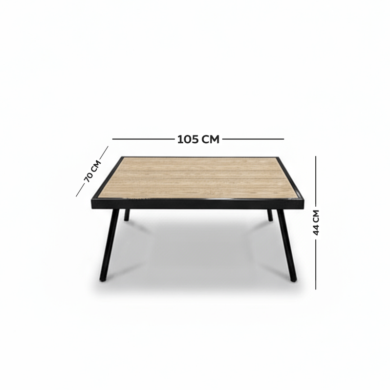 6 - Piece Outdoor Seating Set with Luxurious Beige and Brown Touch - Al Rugaib Furniture