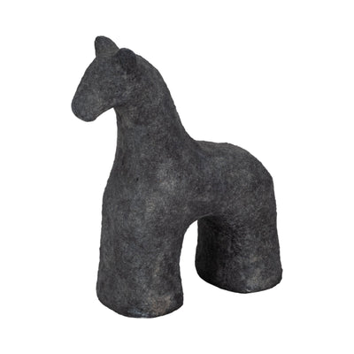 6" Textured Horse, Black - Al Rugaib Furniture