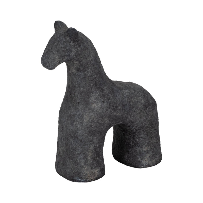 6" Textured Horse, Black - Al Rugaib Furniture