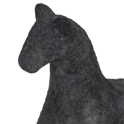 6" Textured Horse, Black - Al Rugaib Furniture